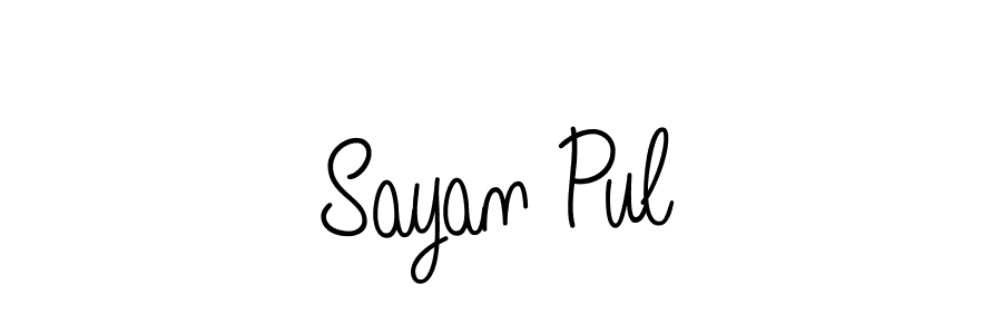 Also we have Sayan Pul name is the best signature style. Create professional handwritten signature collection using Angelique-Rose-font-FFP autograph style. Sayan Pul signature style 5 images and pictures png