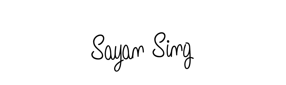 Create a beautiful signature design for name Sayan Sing. With this signature (Angelique-Rose-font-FFP) fonts, you can make a handwritten signature for free. Sayan Sing signature style 5 images and pictures png