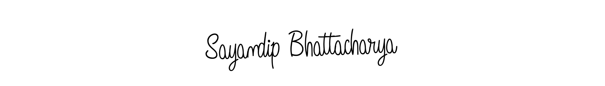 Use a signature maker to create a handwritten signature online. With this signature software, you can design (Angelique-Rose-font-FFP) your own signature for name Sayandip Bhattacharya. Sayandip Bhattacharya signature style 5 images and pictures png