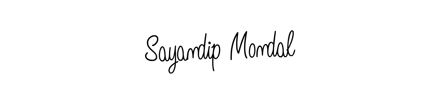 How to make Sayandip Mondal signature? Angelique-Rose-font-FFP is a professional autograph style. Create handwritten signature for Sayandip Mondal name. Sayandip Mondal signature style 5 images and pictures png