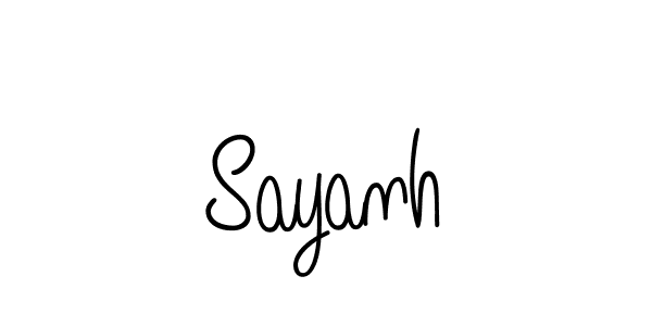 How to Draw Sayanh signature style? Angelique-Rose-font-FFP is a latest design signature styles for name Sayanh. Sayanh signature style 5 images and pictures png