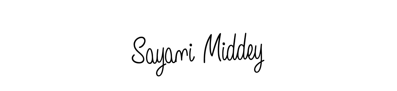 You can use this online signature creator to create a handwritten signature for the name Sayani Middey. This is the best online autograph maker. Sayani Middey signature style 5 images and pictures png