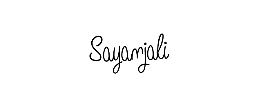 Create a beautiful signature design for name Sayanjali. With this signature (Angelique-Rose-font-FFP) fonts, you can make a handwritten signature for free. Sayanjali signature style 5 images and pictures png