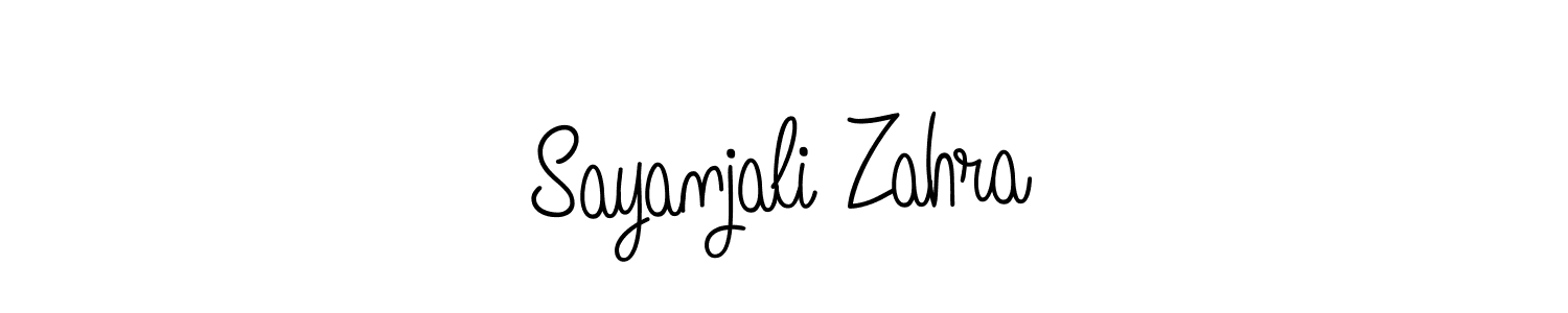 Angelique-Rose-font-FFP is a professional signature style that is perfect for those who want to add a touch of class to their signature. It is also a great choice for those who want to make their signature more unique. Get Sayanjali Zahra name to fancy signature for free. Sayanjali Zahra signature style 5 images and pictures png