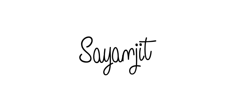 Create a beautiful signature design for name Sayanjit. With this signature (Angelique-Rose-font-FFP) fonts, you can make a handwritten signature for free. Sayanjit signature style 5 images and pictures png