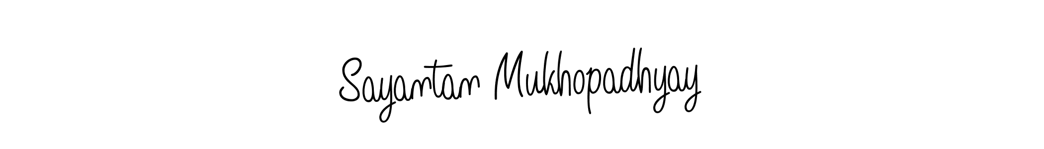 How to make Sayantan Mukhopadhyay name signature. Use Angelique-Rose-font-FFP style for creating short signs online. This is the latest handwritten sign. Sayantan Mukhopadhyay signature style 5 images and pictures png