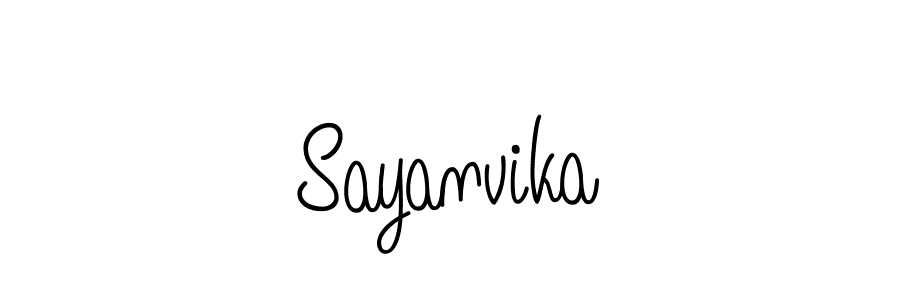 Sayanvika stylish signature style. Best Handwritten Sign (Angelique-Rose-font-FFP) for my name. Handwritten Signature Collection Ideas for my name Sayanvika. Sayanvika signature style 5 images and pictures png
