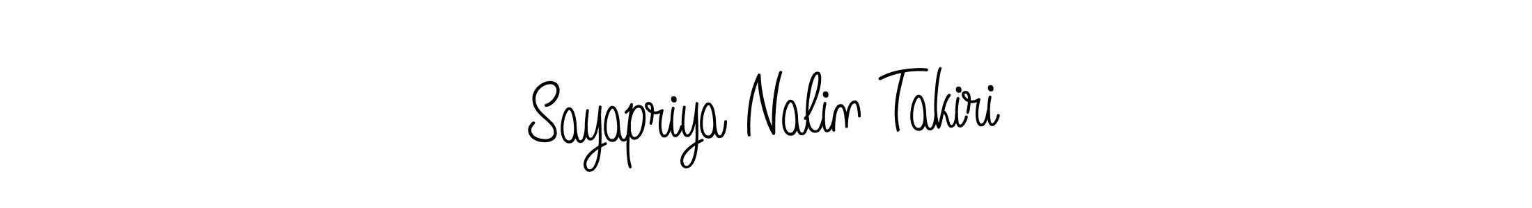 Sayapriya Nalin Takiri stylish signature style. Best Handwritten Sign (Angelique-Rose-font-FFP) for my name. Handwritten Signature Collection Ideas for my name Sayapriya Nalin Takiri. Sayapriya Nalin Takiri signature style 5 images and pictures png