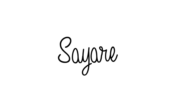 How to make Sayare signature? Angelique-Rose-font-FFP is a professional autograph style. Create handwritten signature for Sayare name. Sayare signature style 5 images and pictures png