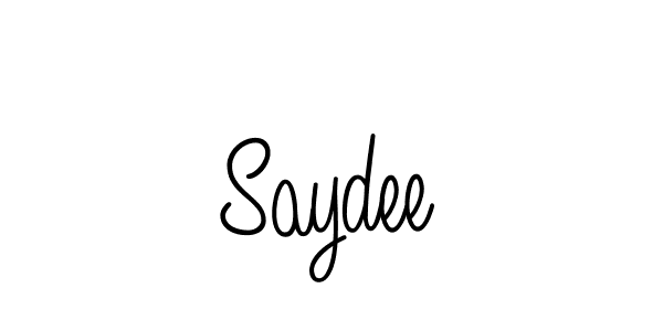 Create a beautiful signature design for name Saydee. With this signature (Angelique-Rose-font-FFP) fonts, you can make a handwritten signature for free. Saydee signature style 5 images and pictures png