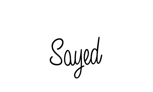 Make a beautiful signature design for name Sayed. Use this online signature maker to create a handwritten signature for free. Sayed signature style 5 images and pictures png
