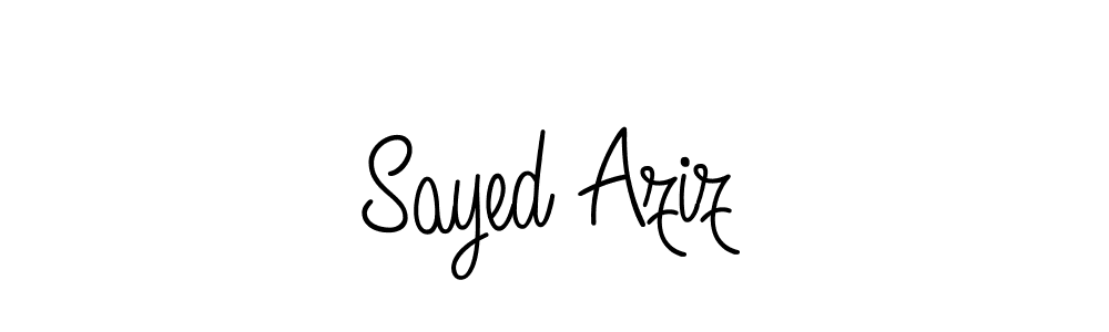 Best and Professional Signature Style for Sayed Aziz. Angelique-Rose-font-FFP Best Signature Style Collection. Sayed Aziz signature style 5 images and pictures png