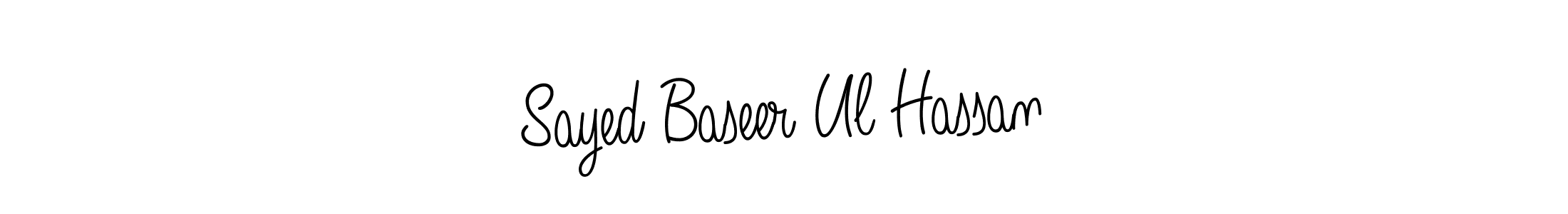 Make a beautiful signature design for name Sayed Baseer Ul Hassan. Use this online signature maker to create a handwritten signature for free. Sayed Baseer Ul Hassan signature style 5 images and pictures png