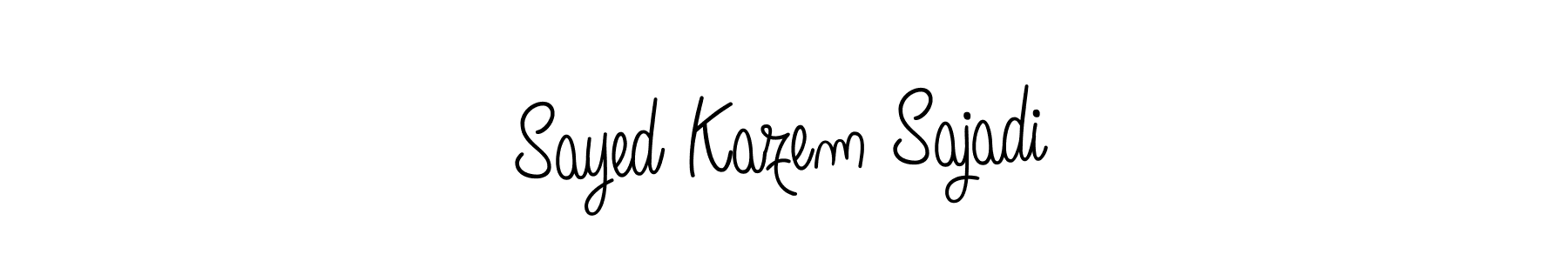 You should practise on your own different ways (Angelique-Rose-font-FFP) to write your name (Sayed Kazem Sajadi) in signature. don't let someone else do it for you. Sayed Kazem Sajadi signature style 5 images and pictures png