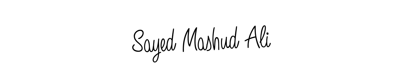 Sayed Mashud Ali stylish signature style. Best Handwritten Sign (Angelique-Rose-font-FFP) for my name. Handwritten Signature Collection Ideas for my name Sayed Mashud Ali. Sayed Mashud Ali signature style 5 images and pictures png