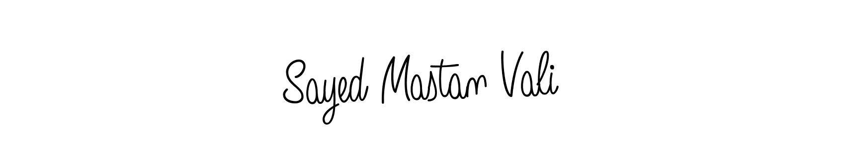 Sayed Mastan Vali stylish signature style. Best Handwritten Sign (Angelique-Rose-font-FFP) for my name. Handwritten Signature Collection Ideas for my name Sayed Mastan Vali. Sayed Mastan Vali signature style 5 images and pictures png