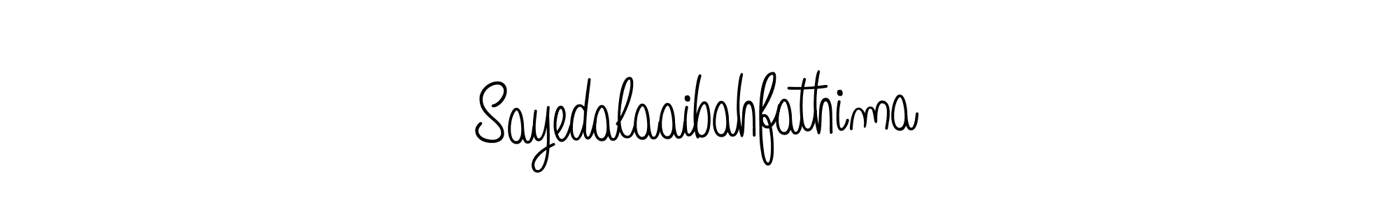 Make a beautiful signature design for name Sayedalaaibahfathima. Use this online signature maker to create a handwritten signature for free. Sayedalaaibahfathima signature style 5 images and pictures png