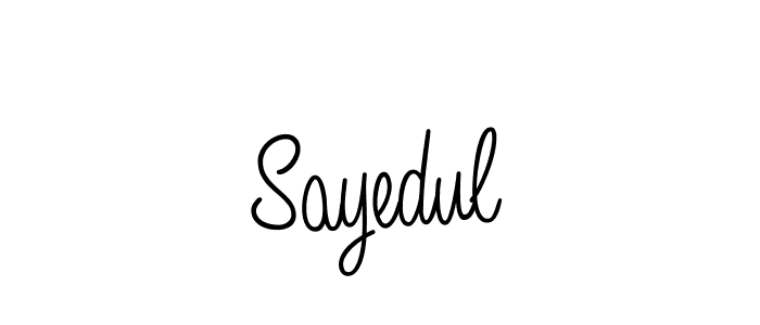 How to make Sayedul signature? Angelique-Rose-font-FFP is a professional autograph style. Create handwritten signature for Sayedul name. Sayedul signature style 5 images and pictures png