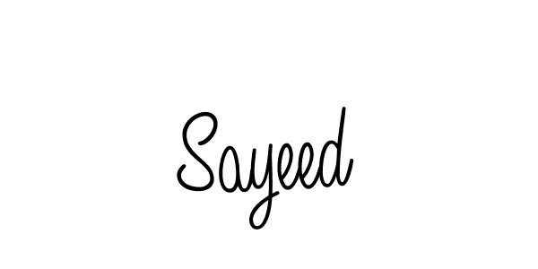 Sayeed stylish signature style. Best Handwritten Sign (Angelique-Rose-font-FFP) for my name. Handwritten Signature Collection Ideas for my name Sayeed. Sayeed signature style 5 images and pictures png