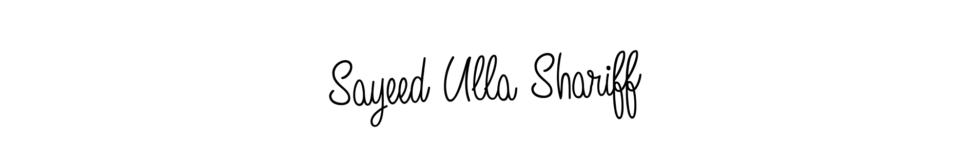 Also we have Sayeed Ulla Shariff name is the best signature style. Create professional handwritten signature collection using Angelique-Rose-font-FFP autograph style. Sayeed Ulla Shariff signature style 5 images and pictures png
