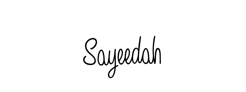 Sayeedah stylish signature style. Best Handwritten Sign (Angelique-Rose-font-FFP) for my name. Handwritten Signature Collection Ideas for my name Sayeedah. Sayeedah signature style 5 images and pictures png