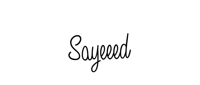 You should practise on your own different ways (Angelique-Rose-font-FFP) to write your name (Sayeeed) in signature. don't let someone else do it for you. Sayeeed signature style 5 images and pictures png