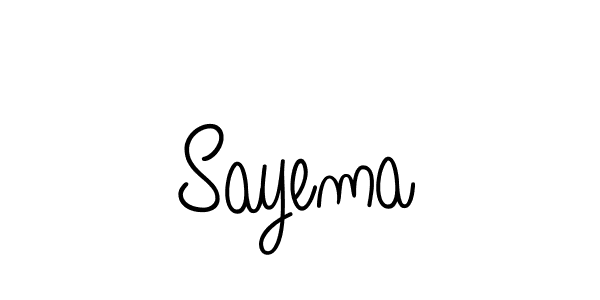 Sayema stylish signature style. Best Handwritten Sign (Angelique-Rose-font-FFP) for my name. Handwritten Signature Collection Ideas for my name Sayema. Sayema signature style 5 images and pictures png