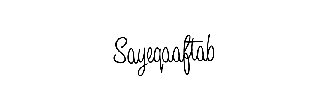 if you are searching for the best signature style for your name Sayeqaaftab. so please give up your signature search. here we have designed multiple signature styles  using Angelique-Rose-font-FFP. Sayeqaaftab signature style 5 images and pictures png