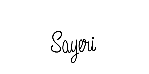 Use a signature maker to create a handwritten signature online. With this signature software, you can design (Angelique-Rose-font-FFP) your own signature for name Sayeri. Sayeri signature style 5 images and pictures png