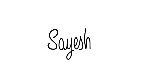 Angelique-Rose-font-FFP is a professional signature style that is perfect for those who want to add a touch of class to their signature. It is also a great choice for those who want to make their signature more unique. Get Sayesh name to fancy signature for free. Sayesh signature style 5 images and pictures png