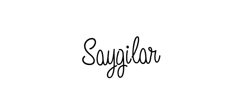 Design your own signature with our free online signature maker. With this signature software, you can create a handwritten (Angelique-Rose-font-FFP) signature for name Saygilar. Saygilar signature style 5 images and pictures png