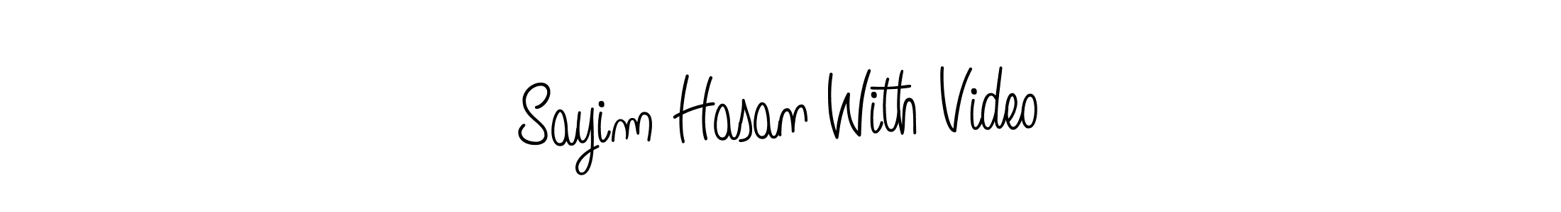 You can use this online signature creator to create a handwritten signature for the name Sayim Hasan With Video. This is the best online autograph maker. Sayim Hasan With Video signature style 5 images and pictures png