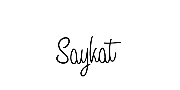 Here are the top 10 professional signature styles for the name Saykat. These are the best autograph styles you can use for your name. Saykat signature style 5 images and pictures png