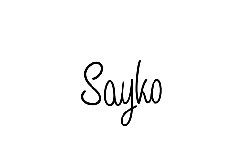 Also we have Sayko name is the best signature style. Create professional handwritten signature collection using Angelique-Rose-font-FFP autograph style. Sayko signature style 5 images and pictures png