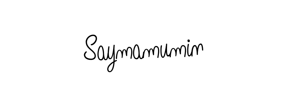 Make a beautiful signature design for name Saymamumin. Use this online signature maker to create a handwritten signature for free. Saymamumin signature style 5 images and pictures png