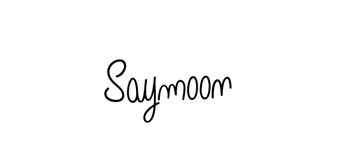 How to Draw Saymoon signature style? Angelique-Rose-font-FFP is a latest design signature styles for name Saymoon. Saymoon signature style 5 images and pictures png