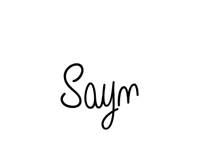 Also we have Sayn name is the best signature style. Create professional handwritten signature collection using Angelique-Rose-font-FFP autograph style. Sayn signature style 5 images and pictures png