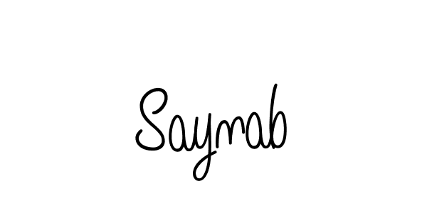 It looks lik you need a new signature style for name Saynab. Design unique handwritten (Angelique-Rose-font-FFP) signature with our free signature maker in just a few clicks. Saynab signature style 5 images and pictures png