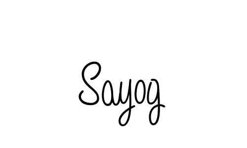 Sayog stylish signature style. Best Handwritten Sign (Angelique-Rose-font-FFP) for my name. Handwritten Signature Collection Ideas for my name Sayog. Sayog signature style 5 images and pictures png