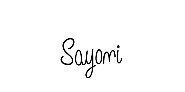 Sayoni stylish signature style. Best Handwritten Sign (Angelique-Rose-font-FFP) for my name. Handwritten Signature Collection Ideas for my name Sayoni. Sayoni signature style 5 images and pictures png