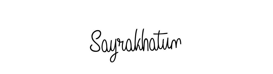 Make a beautiful signature design for name Sayrakhatun. Use this online signature maker to create a handwritten signature for free. Sayrakhatun signature style 5 images and pictures png