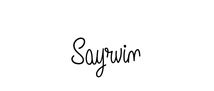 Also we have Sayrvin name is the best signature style. Create professional handwritten signature collection using Angelique-Rose-font-FFP autograph style. Sayrvin signature style 5 images and pictures png