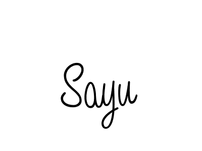 Use a signature maker to create a handwritten signature online. With this signature software, you can design (Angelique-Rose-font-FFP) your own signature for name Sayu. Sayu signature style 5 images and pictures png