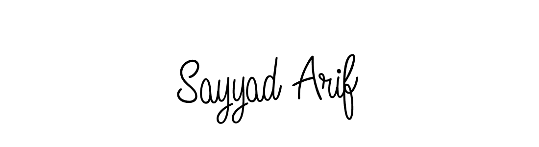 Design your own signature with our free online signature maker. With this signature software, you can create a handwritten (Angelique-Rose-font-FFP) signature for name Sayyad Arif. Sayyad Arif signature style 5 images and pictures png