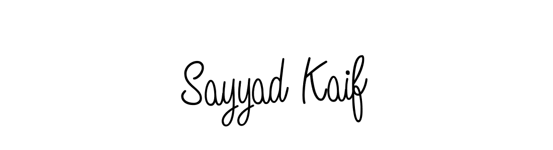 How to Draw Sayyad Kaif signature style? Angelique-Rose-font-FFP is a latest design signature styles for name Sayyad Kaif. Sayyad Kaif signature style 5 images and pictures png