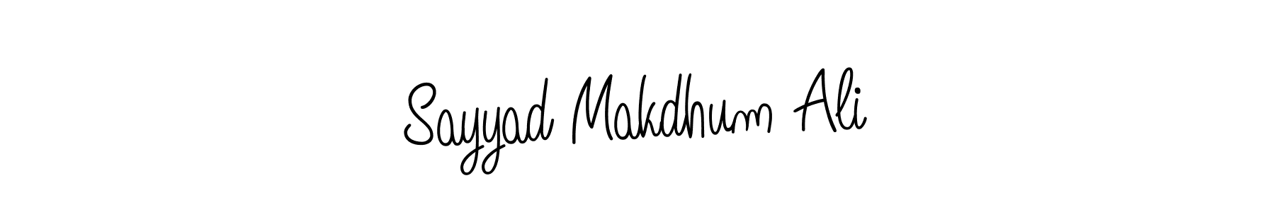 Once you've used our free online signature maker to create your best signature Angelique-Rose-font-FFP style, it's time to enjoy all of the benefits that Sayyad Makdhum Ali name signing documents. Sayyad Makdhum Ali signature style 5 images and pictures png