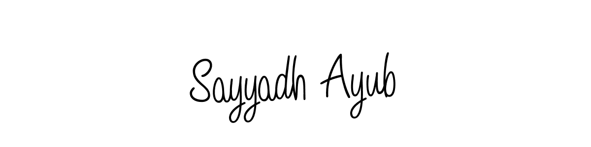 You can use this online signature creator to create a handwritten signature for the name Sayyadh Ayub. This is the best online autograph maker. Sayyadh Ayub signature style 5 images and pictures png