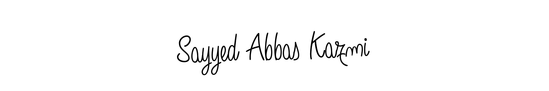 Also we have Sayyed Abbas Kazmi name is the best signature style. Create professional handwritten signature collection using Angelique-Rose-font-FFP autograph style. Sayyed Abbas Kazmi signature style 5 images and pictures png