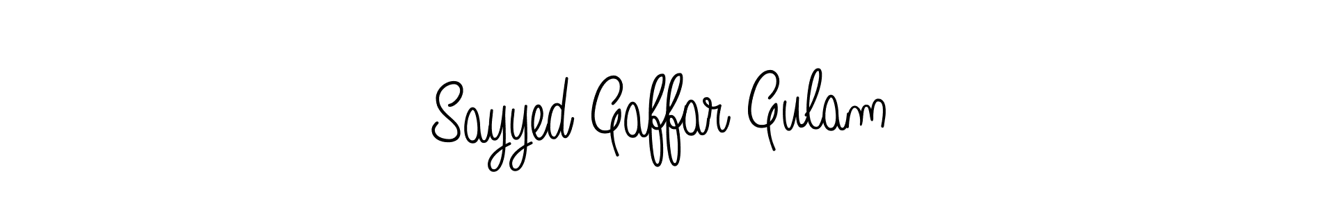 This is the best signature style for the Sayyed Gaffar Gulam name. Also you like these signature font (Angelique-Rose-font-FFP). Mix name signature. Sayyed Gaffar Gulam signature style 5 images and pictures png