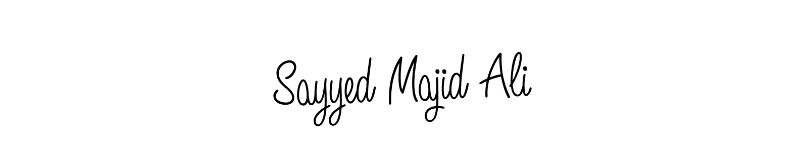 Use a signature maker to create a handwritten signature online. With this signature software, you can design (Angelique-Rose-font-FFP) your own signature for name Sayyed Majid Ali. Sayyed Majid Ali signature style 5 images and pictures png